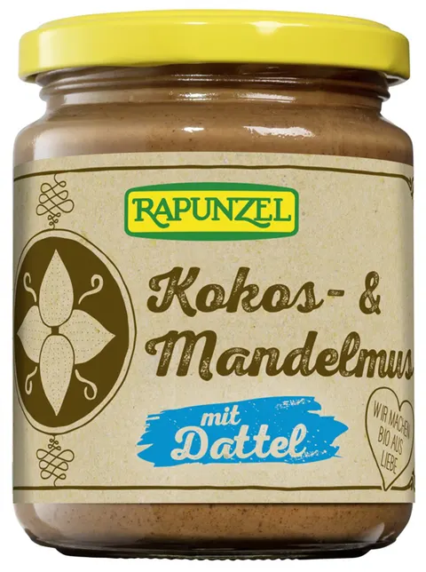 Krem Kokosowo Migdałowy z Daktylami BIO 250 g Rapunzel