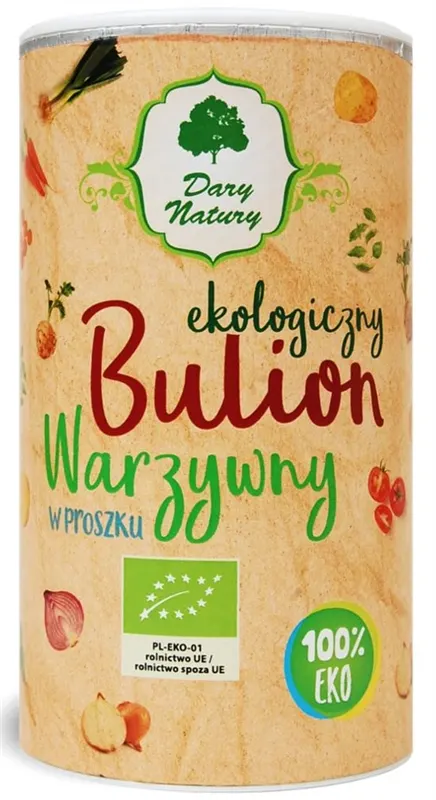 Bulion Warzywny w Proszku BIO 200 g Dary Natury