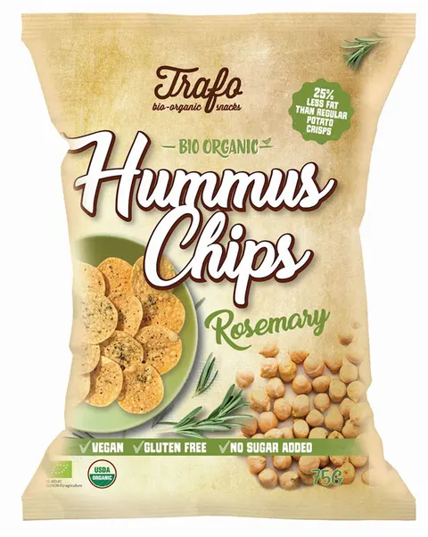 Chipsy z Ciecierzycy z Rozmarynem BIO 75 g Trafo