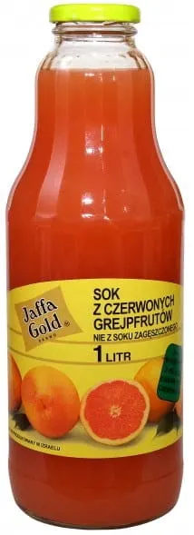 Sok Grejpfrutowy BIO 1 litr Jaffa Gold