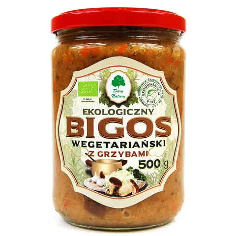 Bigos Wegetariański z Grzybami BIO 500 g Dary Natury