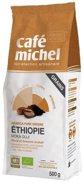Kawa Ziarnista Arabica Sidamo Guji FT BIO 500 g Terra Etica (Cafe Michel)