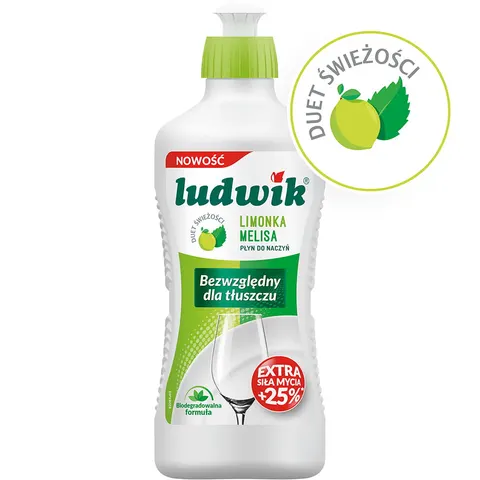 Ludwik płyn do mycia naczyń 900g limonka/ melisa