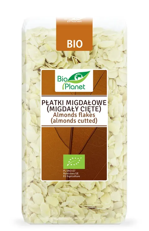 Płatki Migdałowe, Migdały Cięte BIO 300 g Bio Planet