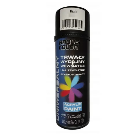 Lakier akrylowy 400ml uniwersalny biały połysk RAL 9010