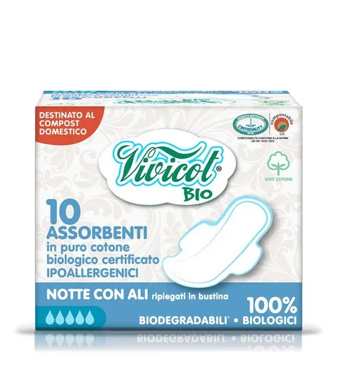 Podpaski na Noc, 10 szt Vivicot BIO