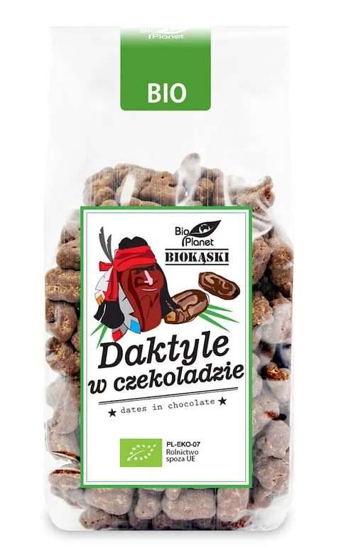 Daktyle w Surowej Czekoladzie BIO 250 g Bio Planet