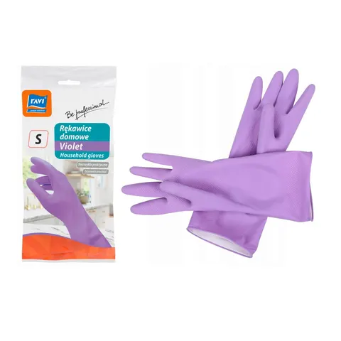 Rękawice domowe VIOLET "S", 1 para