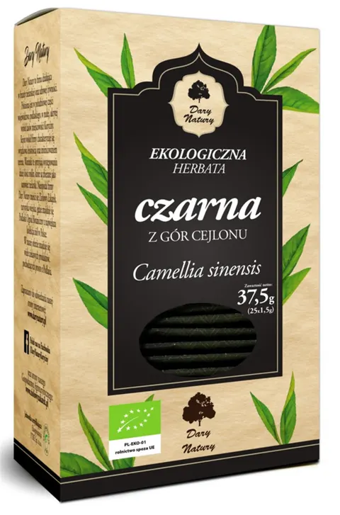 Herbata Czarna Cejlońska BIO 25 x 1,5 g Dary Natury