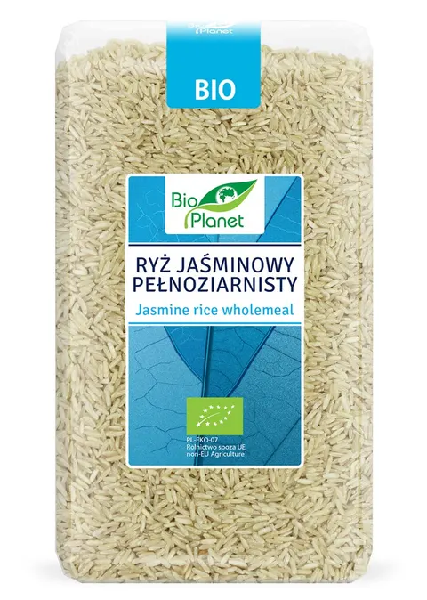 Ryż Jaśminowy Pełnoziarnisty BIO 1 kg Bio Planet