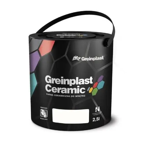 Farba ceramiczna plamoodporna Greinplast FWC01 2,5L Śnieżna biel