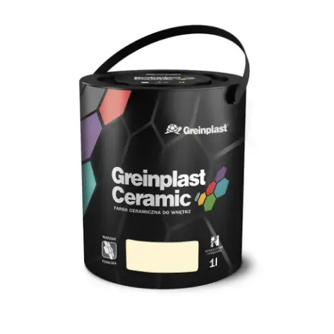 Farba ceramiczna plamoodporna Greinplast FWC02 1L Jasna wełna