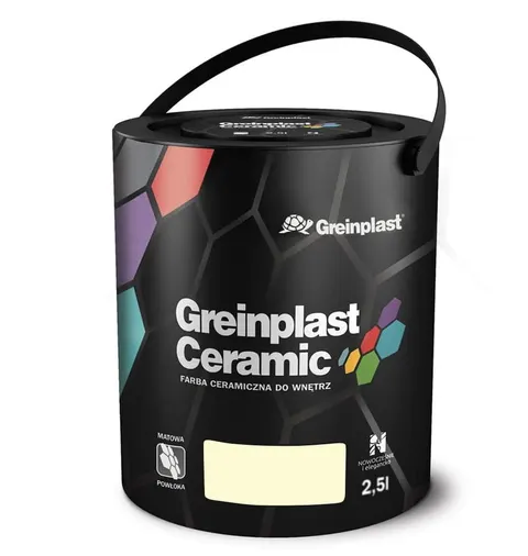 Farba ceramiczna plamoodporna Greinplast FWC11 2,5L Waniliowa biel