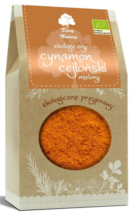 Cynamon Cejloński Mielony BIO 200 g Dary Natury