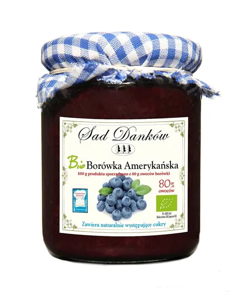 Borówka Amerykańska 80% BIO 260 g Sad Danków