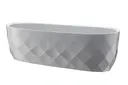 OSŁONKA KARO OWALNA 47cm SZARY