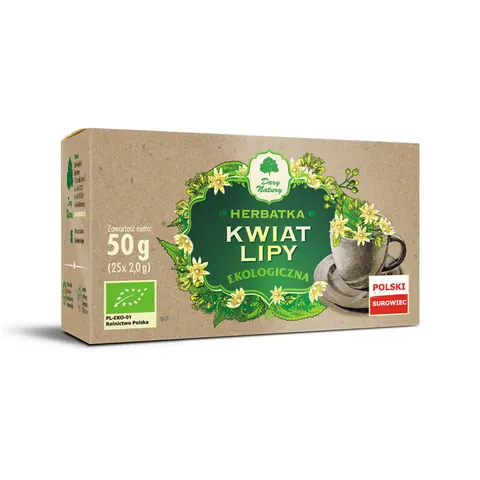 Herbatka z Kwiatu Lipy BIO 25 x 2 g Dary Natury