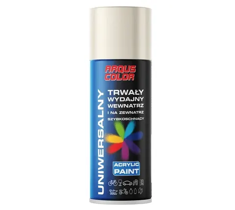 Lakier akrylowy 400ml uniwersalny biały satyna RAL 9010
