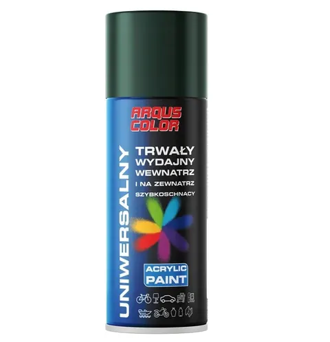 Lakier akrylowy spray 400ml uniwersalny ciemnozielony 6005