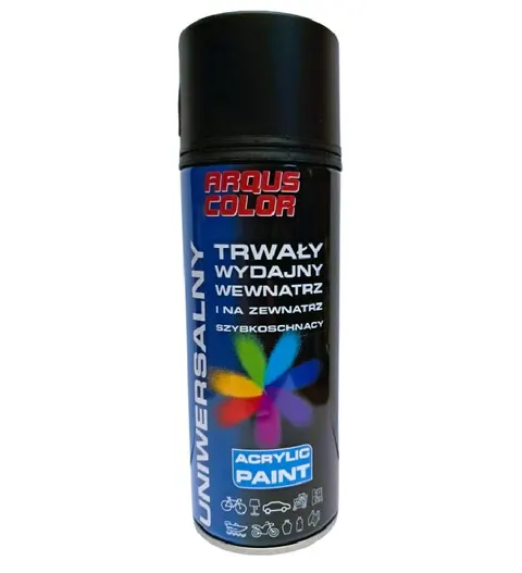 Lakier akrylowy spray 400ml uniwersalny czarny mat 9005