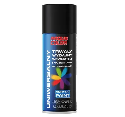 Lakier akrylowy spray 400ml uniwersalny czarny satyna 9005