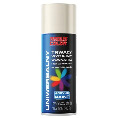 Lakier akrylowy spray 400ml uniwersalny biały mat 9010