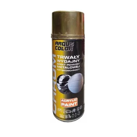 Lakier akrylowy spray 400ml chrom złoty