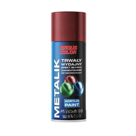 Lakier akrylowy spray 400ml metalik czerwony