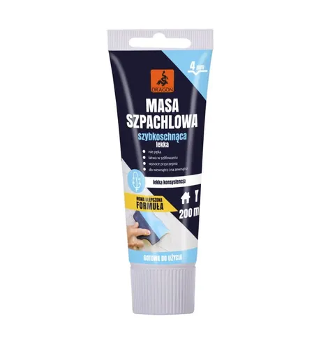 DRAGON masa szpachlowa do drewna szybkoschnąca lekka 200ml tuba