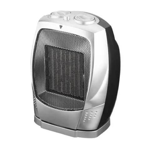 Termowentylator ceramiczny 1500 W szary do domu i biura