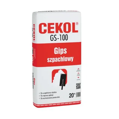 Gips szpachlowy 20 kg Cekol GS-100-20