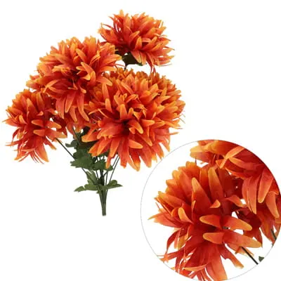 Bukiet 9 chryzantem, 55cm; herbaciany
