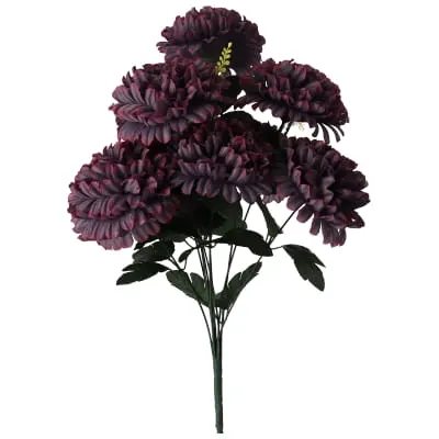 Bukiet 10 chryzantem, 54cm, fioletowy