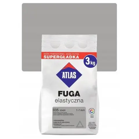 Atlas fuga elastyczna, 035 szary, 3 kg