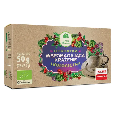 Herbatka Wspomagająca Krążenie BIO (25 x 2 g) Dary Natury