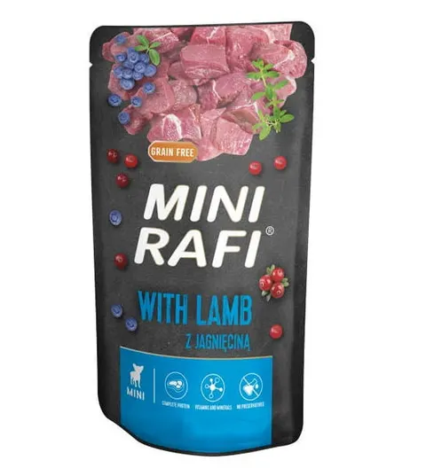 RAFI mini saszetka dla psa 150 g jagniecina