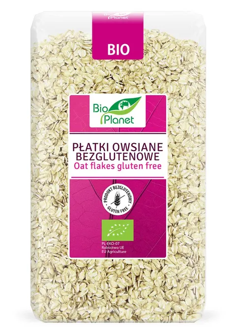 Płatki Owsiane Bezglutenowe BIO 600 g Bio Planet