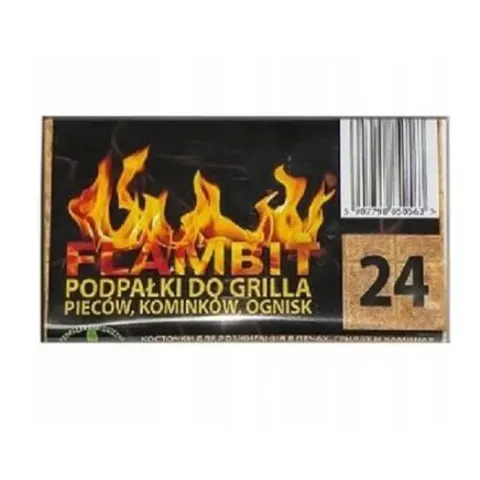 Podałka szara do grilla kominka 24 kostki