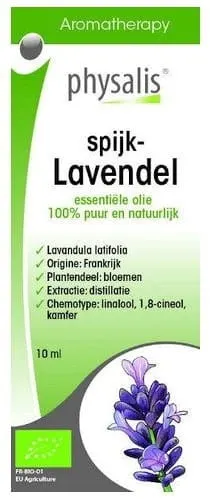 Olejek Spożywczy Spijklavendel, Lawenda Szerokolistna BIO 10 ml Physalis