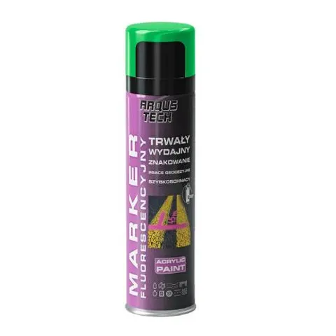 Lakier akrylowy spray 500ml fluorescencyjny marker zielony