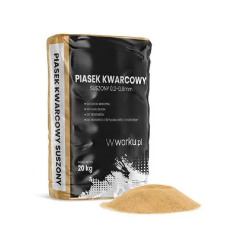 Piasek kwarcowy suszony 0,2-0,8mm 20 kg