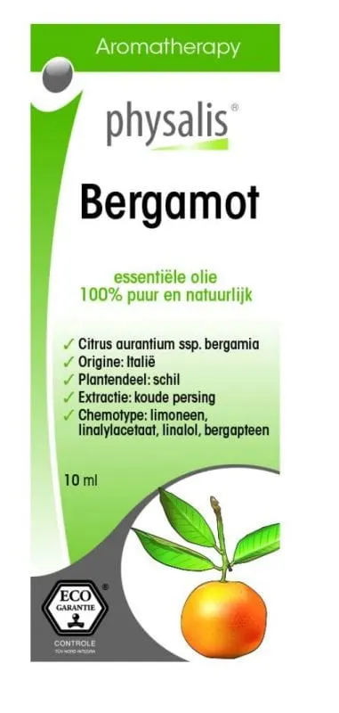 Olejek Eteryczny Bergamote, Bergamotka EKO 10 ml Physalis