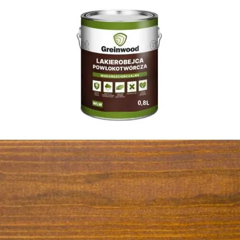 Greinplast Lakierobejca wodorozcieńczalna WLW 108 Palisander argentyński 0,8L