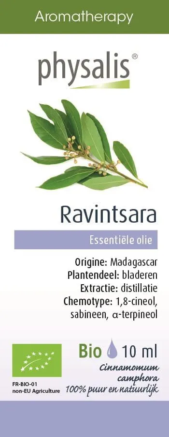 Olejek Spożywczy Ravintsara, Cynamonowiec Kamforowy BIO 10 ml Physalis
