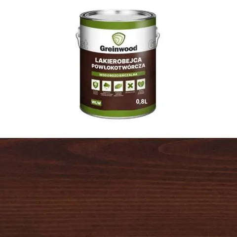 Greinplast Lakierobejca wodorozcieńczalna WLW 113 Palisander ciemny 0,8L
