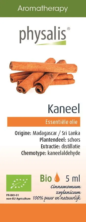 Olejek Spożywczy Kaneel, Cynamonowiec Cejloński BIO 5 ml Physalis