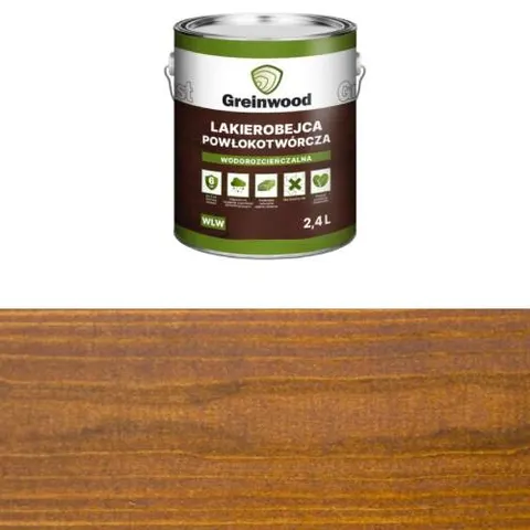 Greinplast Lakierobejca wodorozcieńczalna WLW 108 Palisander argentyński 2,4L