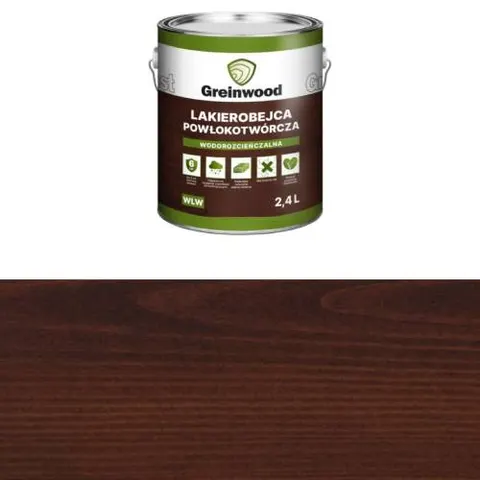 Greinplast Lakierobejca wodorozcieńczalna WLW 113 Palisander ciemny 2,4L