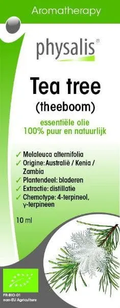 Olejek Eteryczny Tea Tree, Drzewo Herbaciane EKO 10 ml Physalis