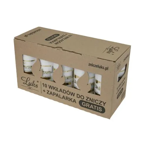 Pakiet 10 wkładów do zniczy 2 dni zapalarka GRATIS